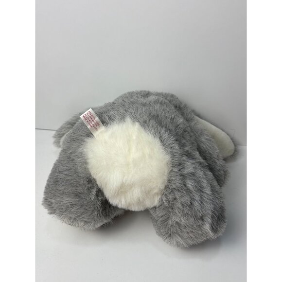 Willowbrook Farms Plush 11" Grey & White Bunny Rabbit Toy Stuffed Animal Vintage - Picture 4 of 6